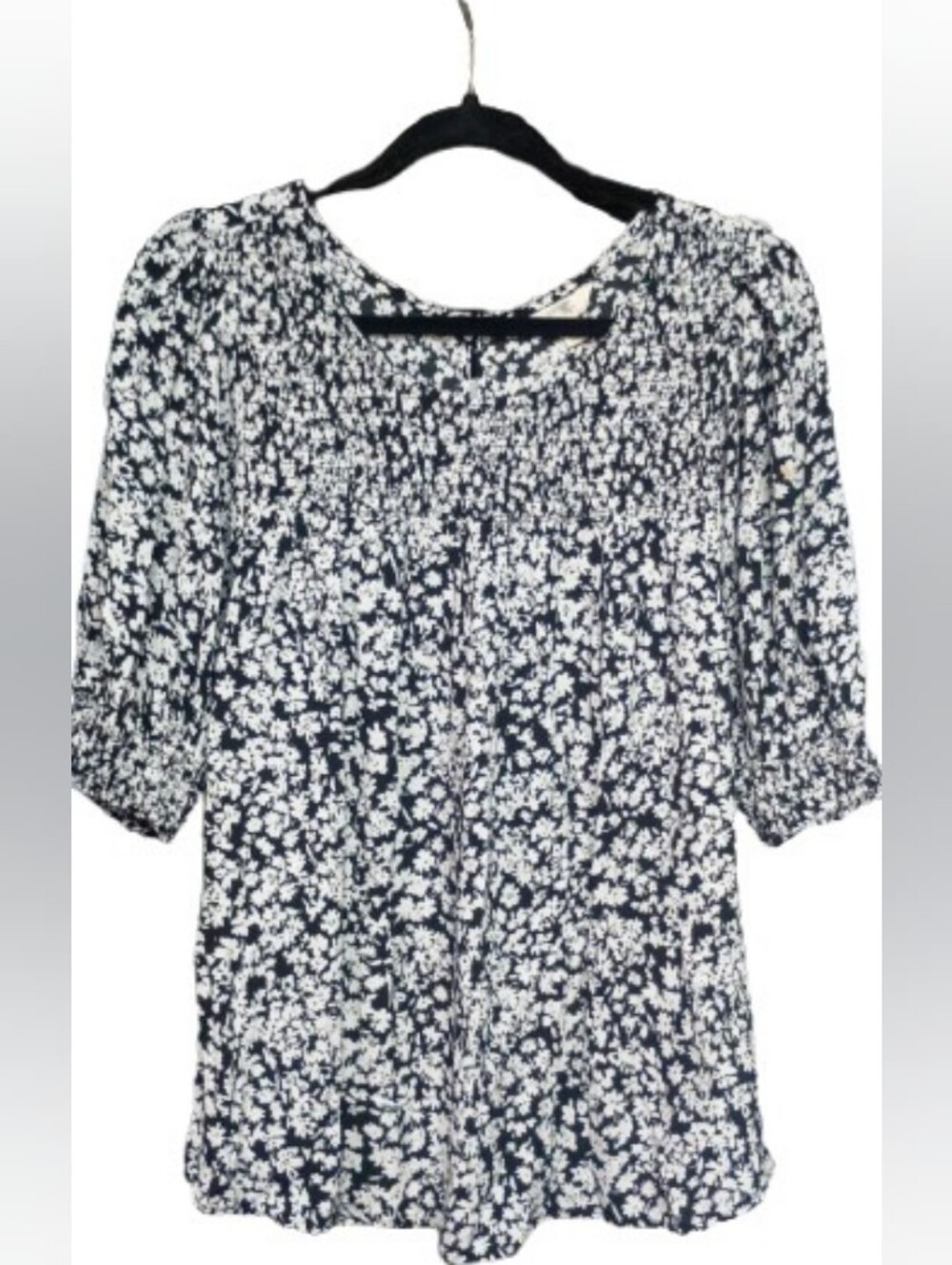 Terra & Sky Black & White Floral Top